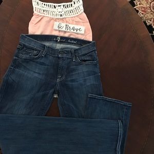 For all man kind jeans, bootcut size 28